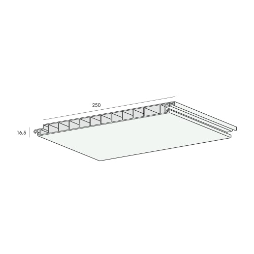 Paneel 250 mm