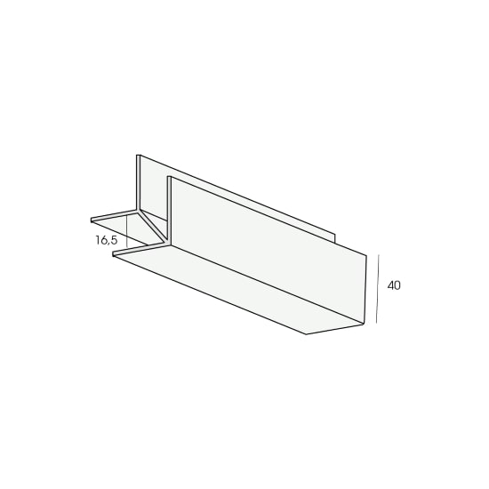 Eckprofil 16,5 mm